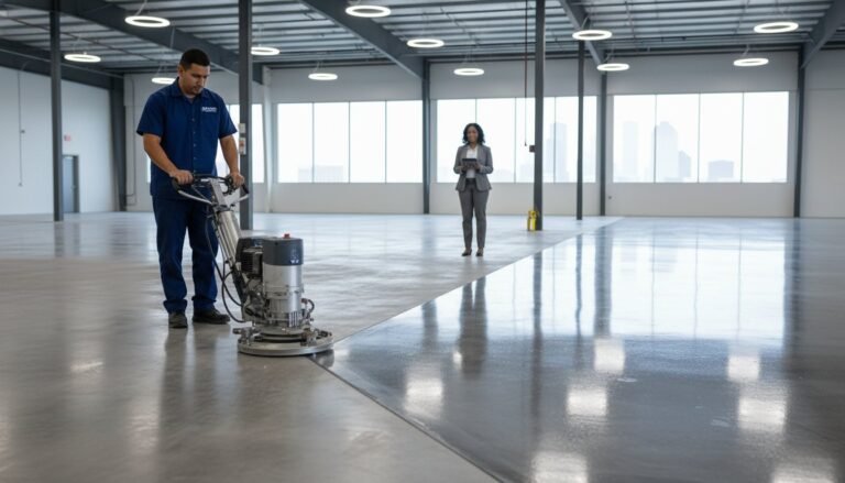 Strategic Concrete Floor Polishing in Houston, TX: A Facility Manager’s Guide