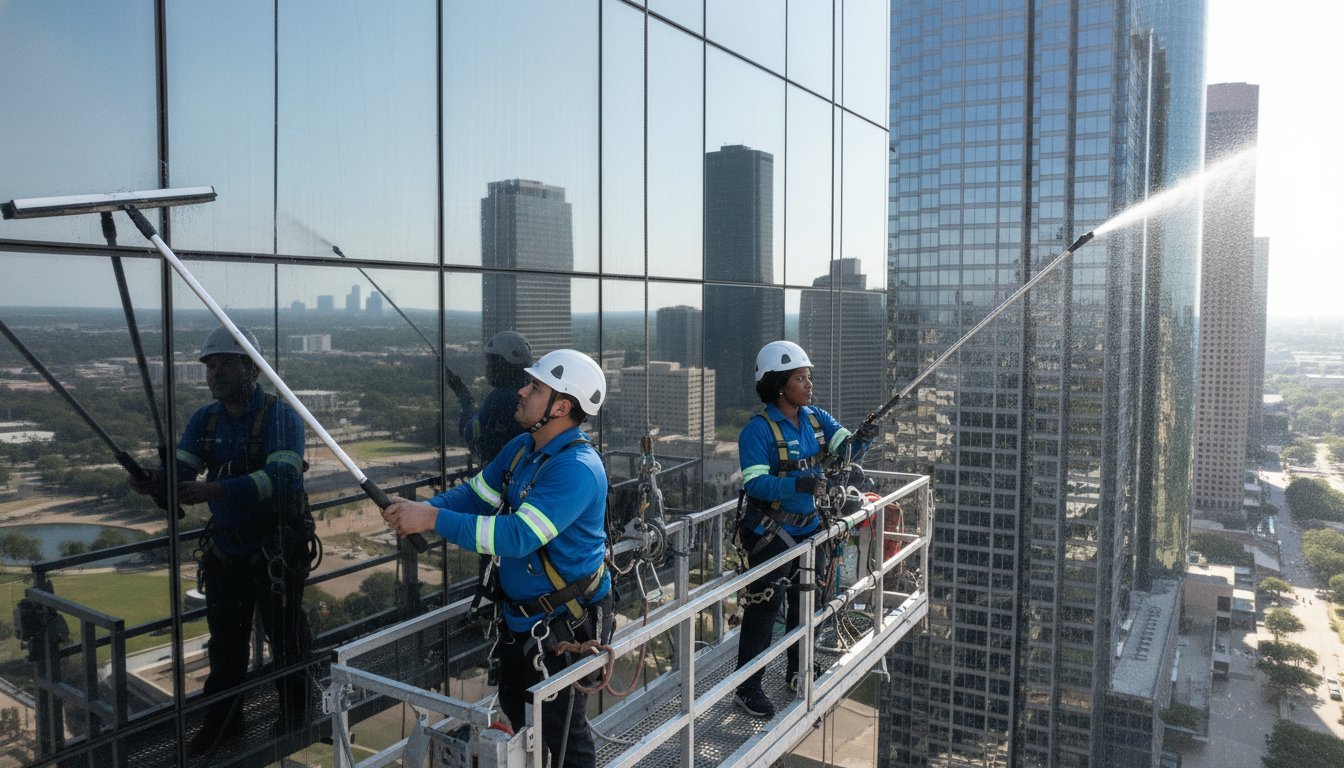 Strategic Commercial Window Cleaning in Houston: The 2026 Facility Manager’s Guide