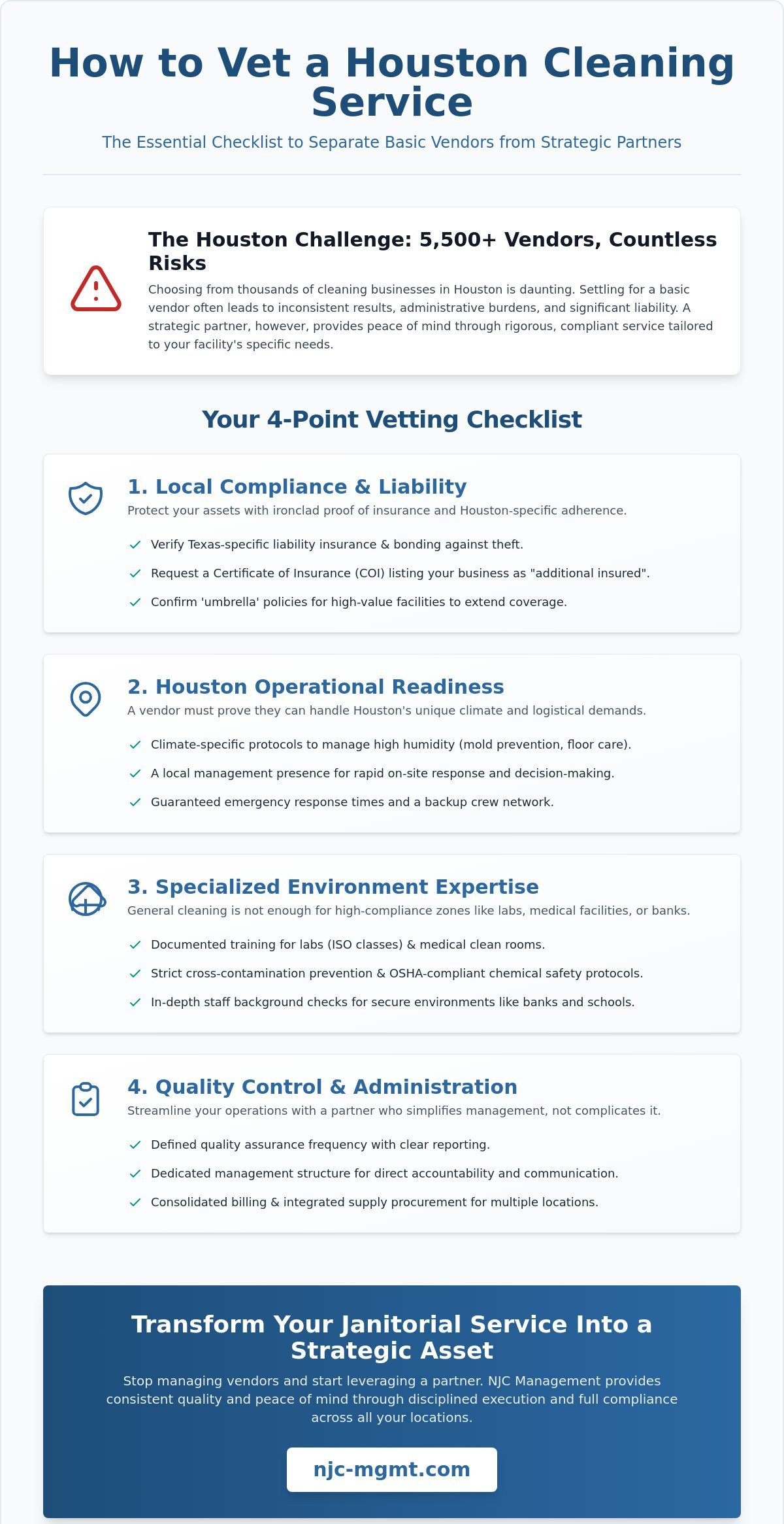 Strategic Questions to Ask a New Cleaning Service in Houston (2026 Guide)