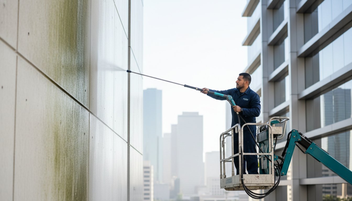 Strategic Commercial Pressure Washing Services in Houston: The 2026 Facility Manager’s Guide